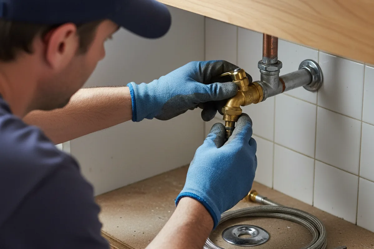 Shutoff valve and fitting work during Faucet and Fixture Repair in Rockford
